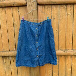 Vintage Orvis Denim Skirt